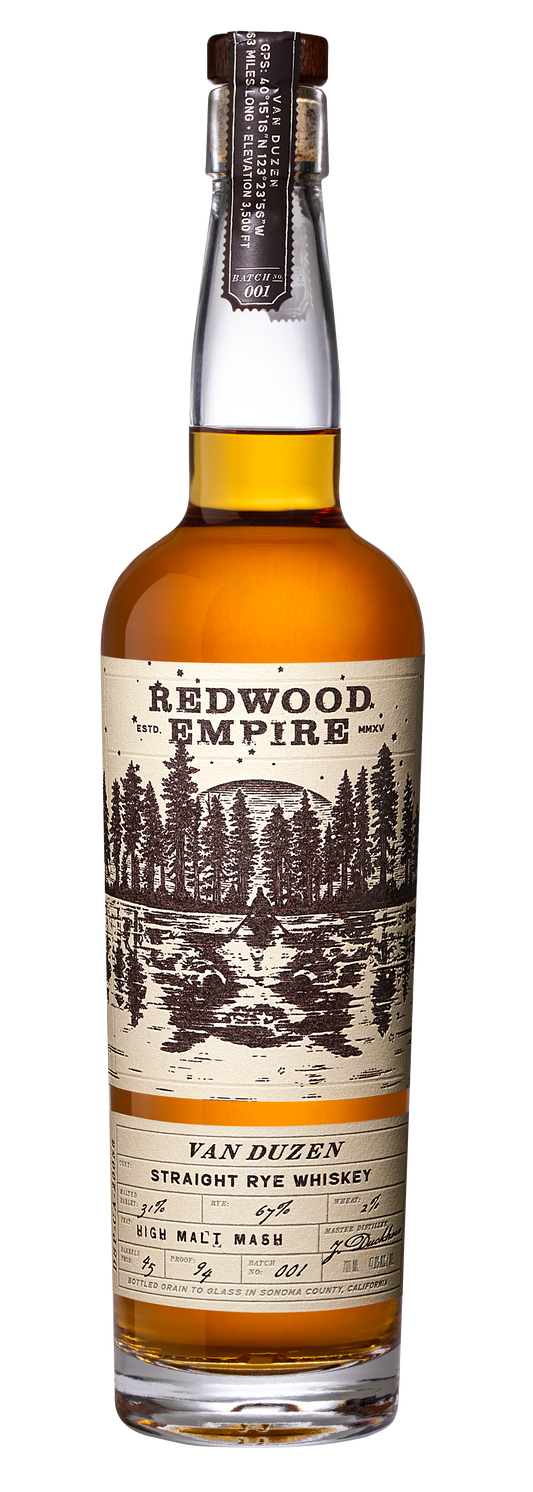 Redwood Empire Van Duzen Straight Rye Whiskey